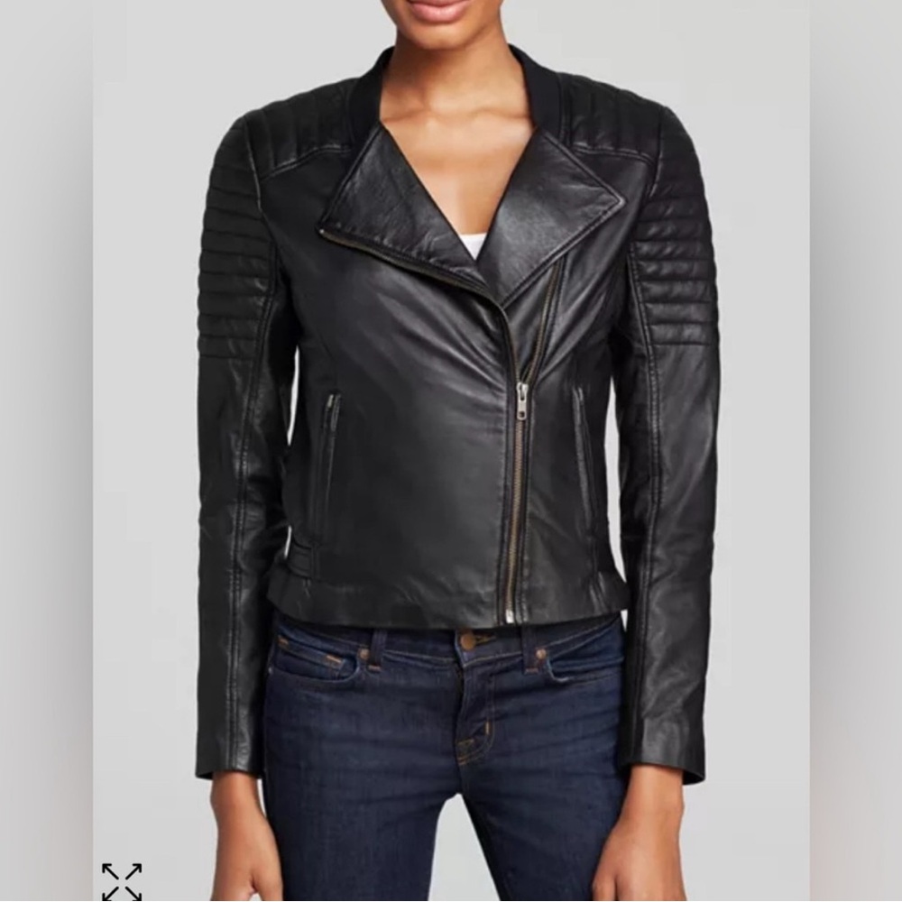 Trina Turk Black Leather Jacket